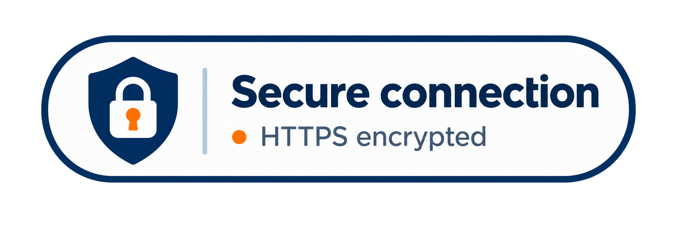 Secure connection — HTTPS encrypted